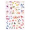 Knaid Watercolor Birds and Flowers Stickers Set - Decorative Sticker for Scrapbooking, Kid DIY Arts Crafts, Album, Bullet Journaling, Junk Journal, Planners, Calendars and Notebook